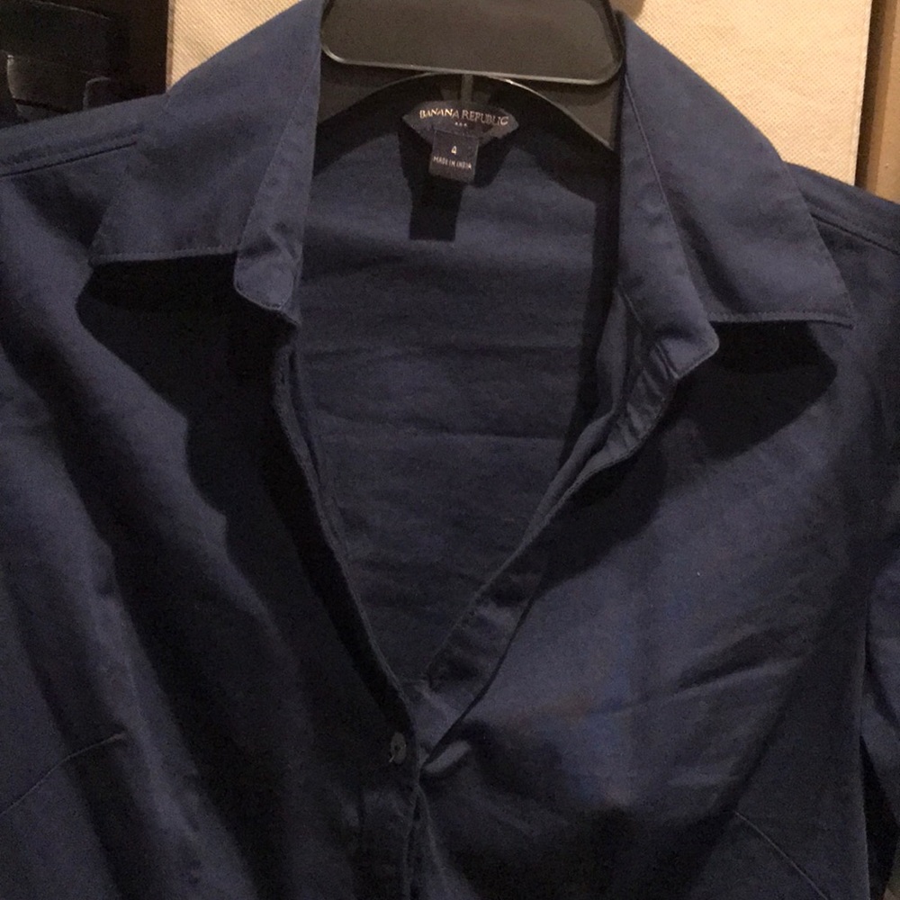 Dark Blue Button Down - image 4